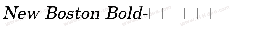 New Boston Bold字体转换